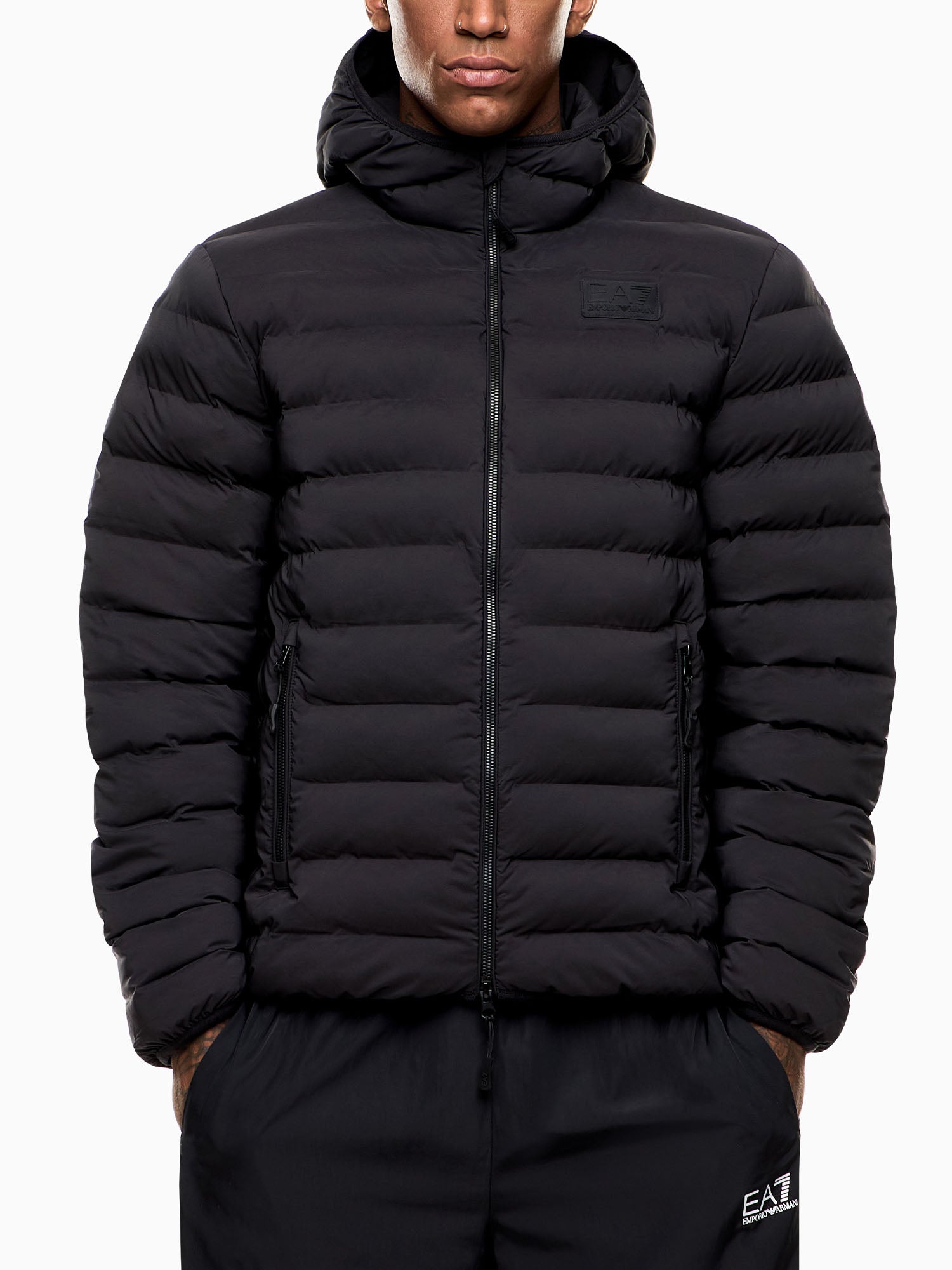 Giubbotto uomo EA7 Emporio Armani Eco Down nero